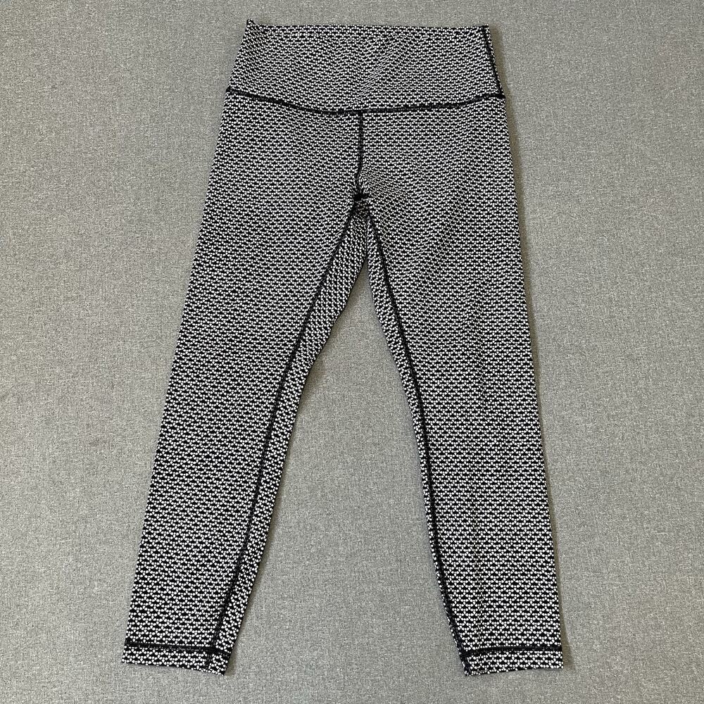 Lululemon sz 10 Wunder Under Monochromic iced gray black luxtreme align run